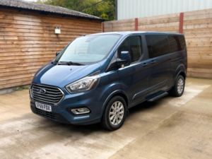 2019 Ford Tourneo Custom L2 Lwb 5 SEAT Twin Wheelchair Accessible Disabled Access Vehicle Wav in Blue — image 5