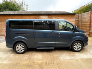 2019 Ford Tourneo Custom L2 Lwb 5 SEAT Twin Wheelchair Accessible Disabled Access Vehicle Wav in Blue — image 6