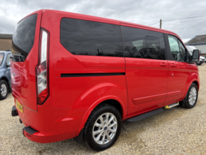 2019 Ford Tourneo Custom Wheelchair Accessible Vehicle Wav 2.0 310 Ecoblue Titanium in Red — image 3
