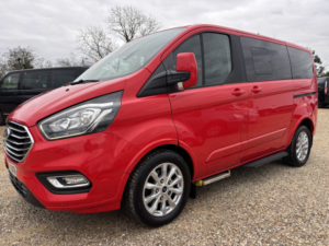 2019 Ford Tourneo Custom Wheelchair Accessible Vehicle Wav 2.0 310 Ecoblue Titanium in Red — image 6