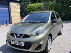 2014 Nissan Micra 1.2 Visia Hatchback 5dr Petrol Manual Euro 5 (80 Ps)+£35 Road Tax+ in Green — image 2