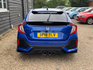 2018 Honda Civic 1.5 Vtec Turbo Gpf Sport Plus CVT Euro 6 (s/s) 5dr in Blue — image 4
