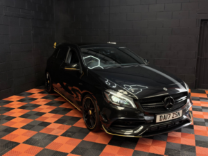 2017 Mercedes-Benz A Class 2.0 A45 Amg Yellow Night Edition Hatchback 5dr Petrol Spds Dct 4matic Euro 6 (s/s) (381 Ps) in Black — image 4