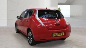 2017 Nissan Leaf 30kwh Tekna Electric Automatic Red 5dr Satnav+leather in Red — image 2