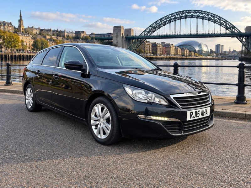 2015 Peugeot 308 Sw 1.6 Bluehdi Active Estate 5dr Diesel Manual Euro 6 (s/s) (120 Ps) in Black — image 1