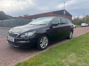 2015 Peugeot 308 Sw 1.6 Bluehdi Active Estate 5dr Diesel Manual Euro 6 (s/s) (120 Ps) in Black — image 3