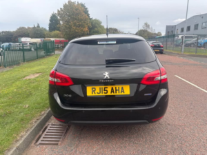 2015 Peugeot 308 Sw 1.6 Bluehdi Active Estate 5dr Diesel Manual Euro 6 (s/s) (120 Ps) in Black — image 6