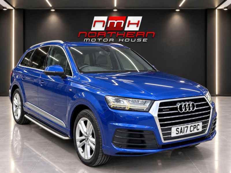 2017 Audi Q7 3.0 Tdi V6 S Line Tiptronic Quattro Euro 6 (s/s) 5dr in Blue — image 1