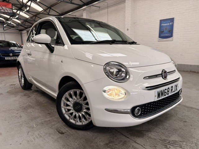 2019 Fiat 500 1.2 1.2 69hp Lounge in White — image 1