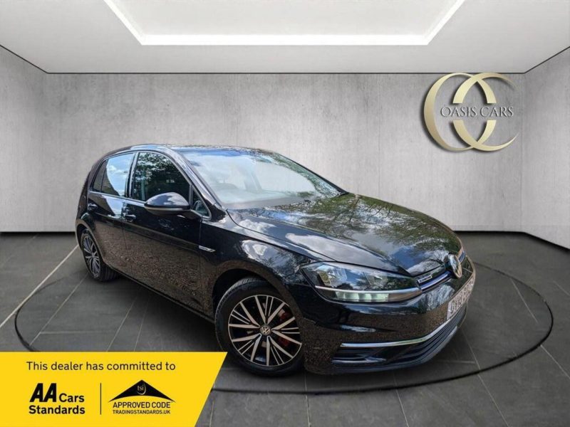 2018 Volkswagen Golf 1.5 Tsi Evo Bluemotion Tech Se Nav DSG Euro 6 (s/s) 5dr in Black — image 1