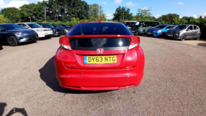 2013 Honda Civic 1.8 I-Vtec Ex Gt Euro 5 (s/s) 5dr in Red — image 5