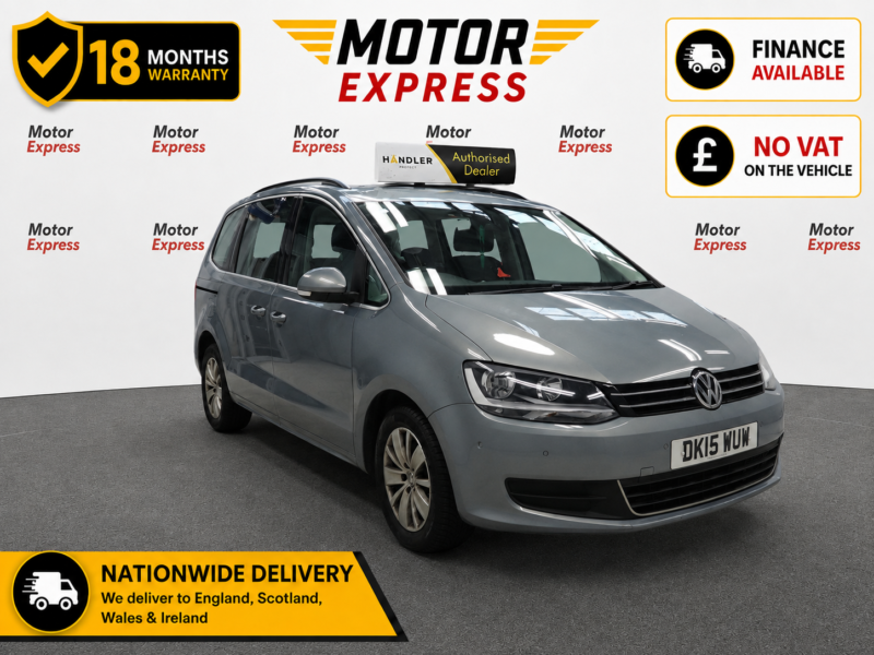 2015 Volkswagen Sharan 2.0 Tdi Bluemotion Tech Se in Grey — image 1