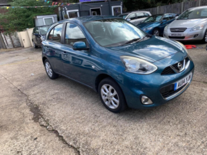 2014 Nissan Micra 1.2 Acenta Euro 5 5dr in Blue — image 3
