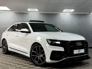 2020 Audi Q8 3.0 Tdi V6 50 S Line Tiptronic Quattro Euro 6 (s/s) 5dr in Glacier White — image 4