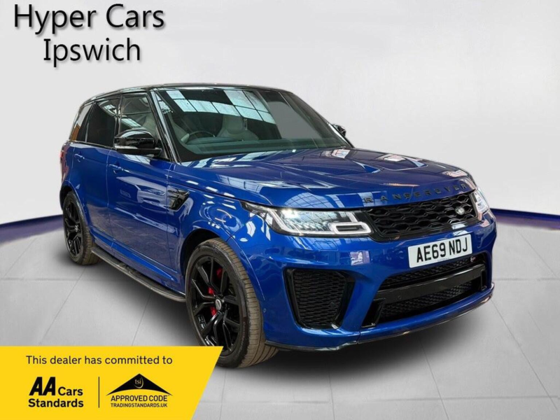 2019 Land Rover Range Rover Sport 5.0 P575 V8 Svr Auto 4WD Euro 6 (s/s) 5dr in Blue — image 1