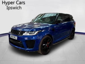 2019 Land Rover Range Rover Sport 5.0 P575 V8 Svr Auto 4WD Euro 6 (s/s) 5dr in Blue — image 3