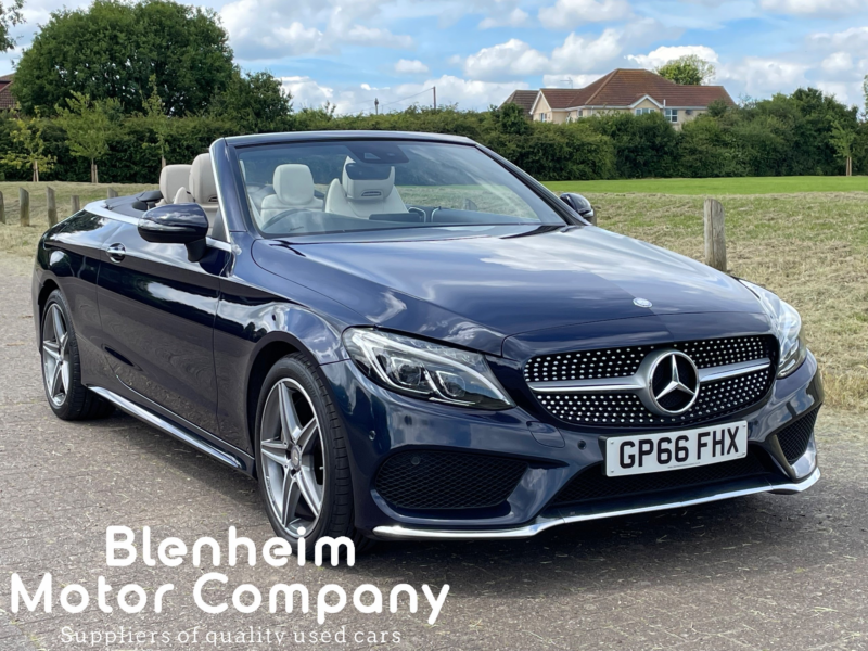 2017 Mercedes-Benz C Class C300 2.0i (241bhp) Amg Line Cabriolet Auto in Blue — image 1