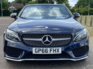 2017 Mercedes-Benz C Class C300 2.0i (241bhp) Amg Line Cabriolet Auto in Blue — image 2