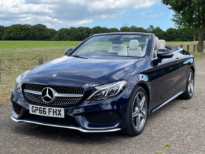 2017 Mercedes-Benz C Class C300 2.0i (241bhp) Amg Line Cabriolet Auto in Blue — image 3