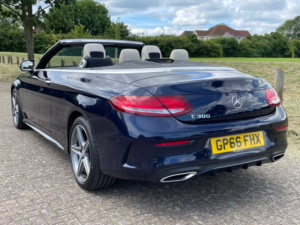 2017 Mercedes-Benz C Class C300 2.0i (241bhp) Amg Line Cabriolet Auto in Blue — image 4