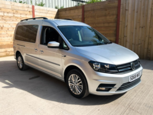 2018 Volkswagen Caddy Maxi Life 5 SEAT Auto Wheelchair Accessible Disabled Access Vehicle Wav in Silver — image 3
