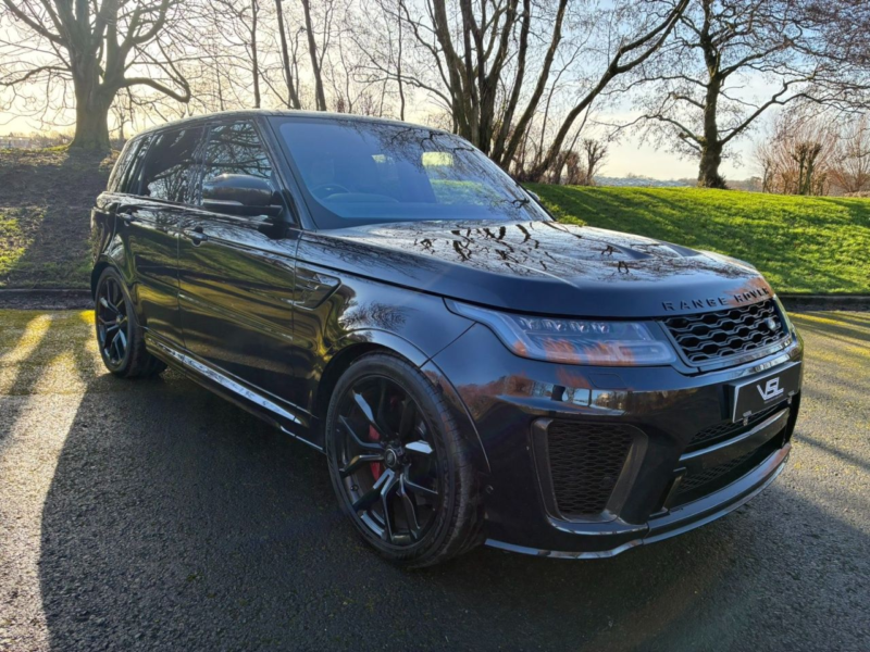 2018 Land Rover Range Rover Sport 5.0 P575 V8 Svr SUV 5dr Petrol Auto 4WD Euro 6 (s/s) (575 Ps) in Black — image 1
