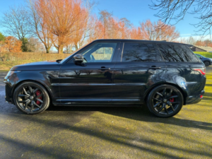 2018 Land Rover Range Rover Sport 5.0 P575 V8 Svr SUV 5dr Petrol Auto 4WD Euro 6 (s/s) (575 Ps) in Black — image 2