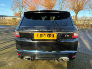 2018 Land Rover Range Rover Sport 5.0 P575 V8 Svr SUV 5dr Petrol Auto 4WD Euro 6 (s/s) (575 Ps) in Black — image 6
