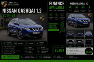 2014 Nissan Qashqai 1.2 Dig-T Tekna 2WD Euro 5 (s/s) 5dr in Blue — image 2