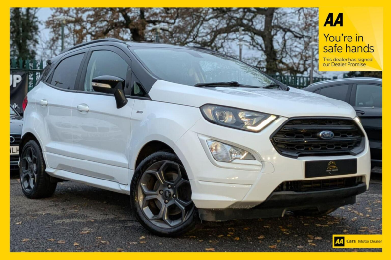 2019 Ford Ecosport 1.0t Ecoboost St-Line Auto Euro 6 (s/s) 5dr in White — image 1
