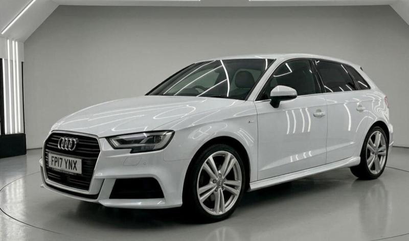 2017 Audi A3 2.0 Tdi S Line Sportback S Tronic Auto 6spd Euro 6 (s/s) 5dr in White — image 1