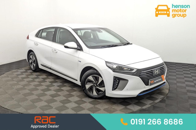 2019 Hyundai Ioniq 1.6 H-Gdi Gpf Premium Se Hatchback 5dr Petrol Hybrid Dct Euro 6 (s/s) (141 Ps) in White — image 1