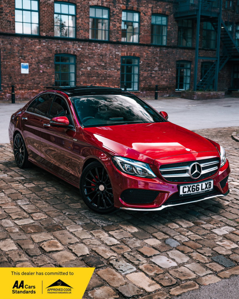 2016 Mercedes-Benz C Class 2.1 C220d Amg Line (premium Plus) Saloon 4dr Diesel 7g-Tronic+ Euro 6 (s/s) (170 Ps) in Red — image 1