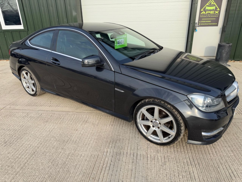 2012 Mercedes-Benz C Class 2.1 C220 Cdi Blueefficiency Amg Sport Coupe 2dr Diesel G-Tronic+ Euro 5 (s/s) (170 Ps) in Black — image 1