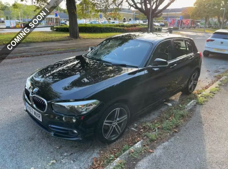 2017 BMW 1 Series 2.0 118d Sport Hatchback 5dr Diesel Manual Euro 6 (s/s) (150 Ps) in Black — image 1