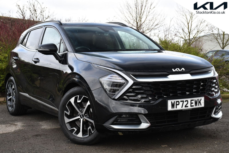 2022 Kia Sportage 1.6 T-Gdi Mhev 4 SUV 5dr Petrol Hybrid Dct AWD Euro 6 (s/s) (148 Bhp) in Black — image 1