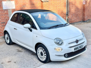 2016 Fiat 500c 1.2 Eco Lounge Euro 6 (s/s) 2dr in White — image 2
