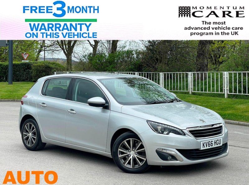 2016 Peugeot 308 2.0 Bluehdi Allure Eat Euro 6 (s/s) 5dr in Silver — image 1