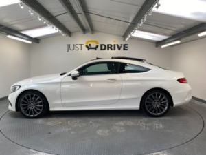 2018 Mercedes-Benz C-Class 2.0 C200 Amg Line (premium) Coupe 2dr Petrol G-Tronic+ Euro 6 (s/s) (184 Ps) in White — image 2