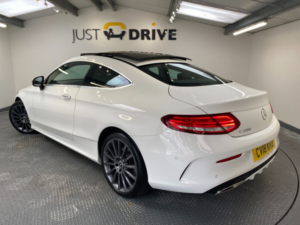 2018 Mercedes-Benz C-Class 2.0 C200 Amg Line (premium) Coupe 2dr Petrol G-Tronic+ Euro 6 (s/s) (184 Ps) in White — image 3
