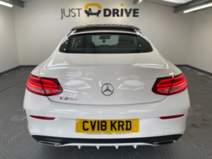 2018 Mercedes-Benz C-Class 2.0 C200 Amg Line (premium) Coupe 2dr Petrol G-Tronic+ Euro 6 (s/s) (184 Ps) in White — image 4