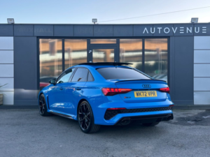 2022 Audi Rs3 2.5 Tfsi Vorsprung Saloon 4dr Petrol S Tronic Quattro Euro 6 (s/s) (400 Ps) in Blue — image 3