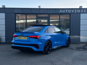2022 Audi Rs3 2.5 Tfsi Vorsprung Saloon 4dr Petrol S Tronic Quattro Euro 6 (s/s) (400 Ps) in Blue — image 4