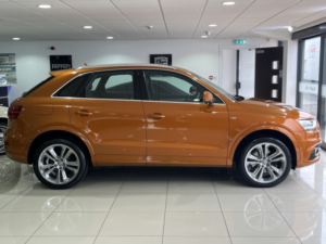 2014 Audi Q3 2.0 Tdi 177 Bhp Quattro S Line S Tronic Automatic in Orange — image 2