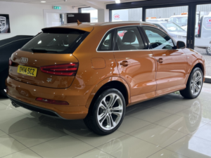 2014 Audi Q3 2.0 Tdi 177 Bhp Quattro S Line S Tronic Automatic in Orange — image 3