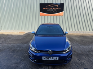 2017 Volkswagen Golf 2.0 Tsi R Hatchback 3dr Petrol DSG 4motion Euro 6 (s/s) (310 Ps) in Blue — image 3