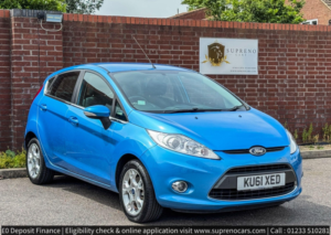 2011 Ford Fiesta 1.4 Zetec Hatchback 5dr Petrol Automatic (154 G/km, 94 Bhp) in Blue — image 4