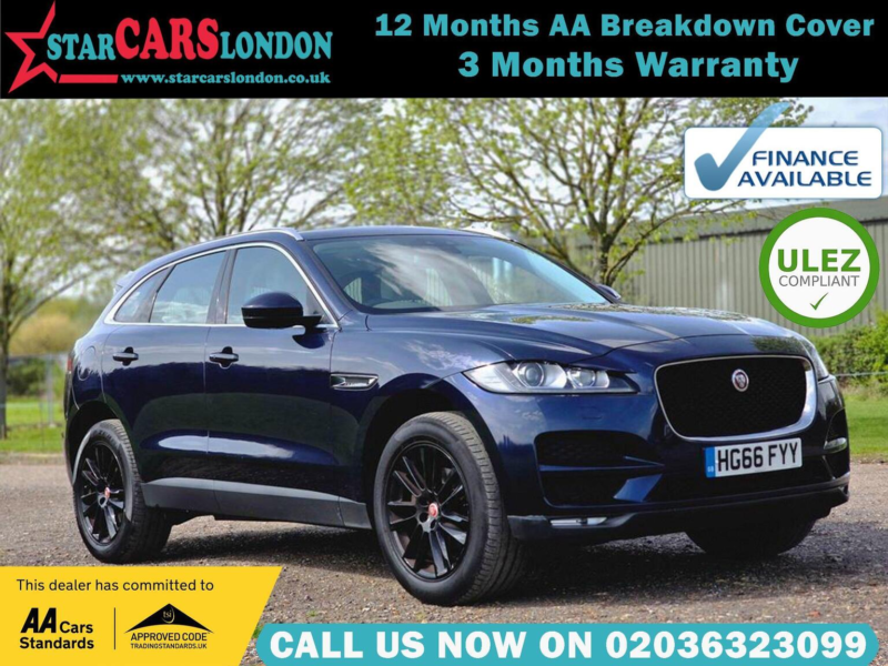 2016 Jaguar F-Pace 2.0 D180 Portfolio Auto AWD Euro 6 (s/s) 5dr in Blue — image 1