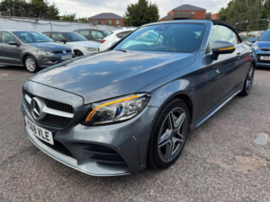 2018 Mercedes-Benz C Class 1.5 C200 Mhev Amg Line (premium) Cabriolet G-Tronic+ Euro 6 (s/s) 2dr in Grey — image 2