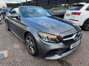 2018 Mercedes-Benz C Class 1.5 C200 Mhev Amg Line (premium) Cabriolet G-Tronic+ Euro 6 (s/s) 2dr in Grey — image 3